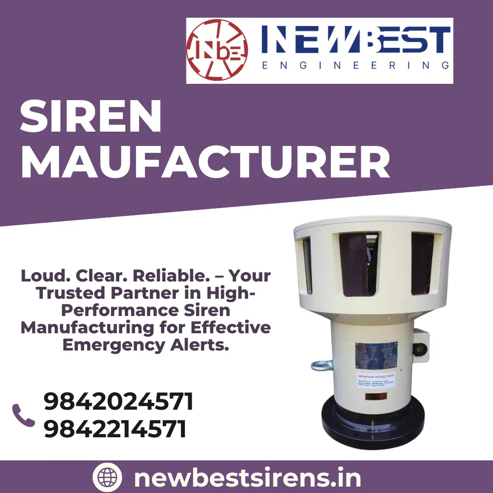 Industrial Siren Manufacturers in Tamilnadu – New Best Sirens