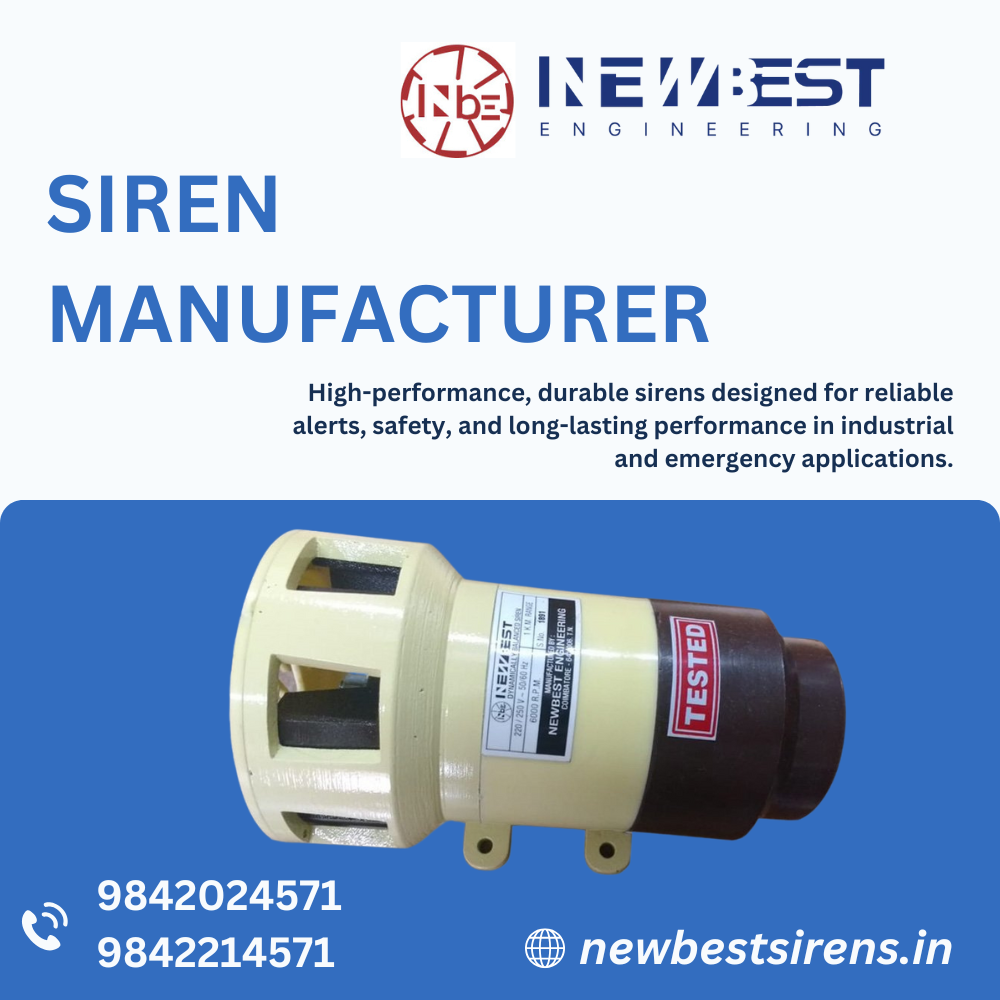 Siren Manufacturer in Tamilnadu by New Best Sirens